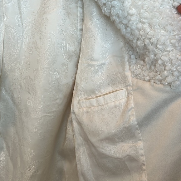 SOFT SURROUNDING TEDDY BEAR VEST WOMEN SIZE S IVORY SLEEVESLESS - Picture 9 of 12